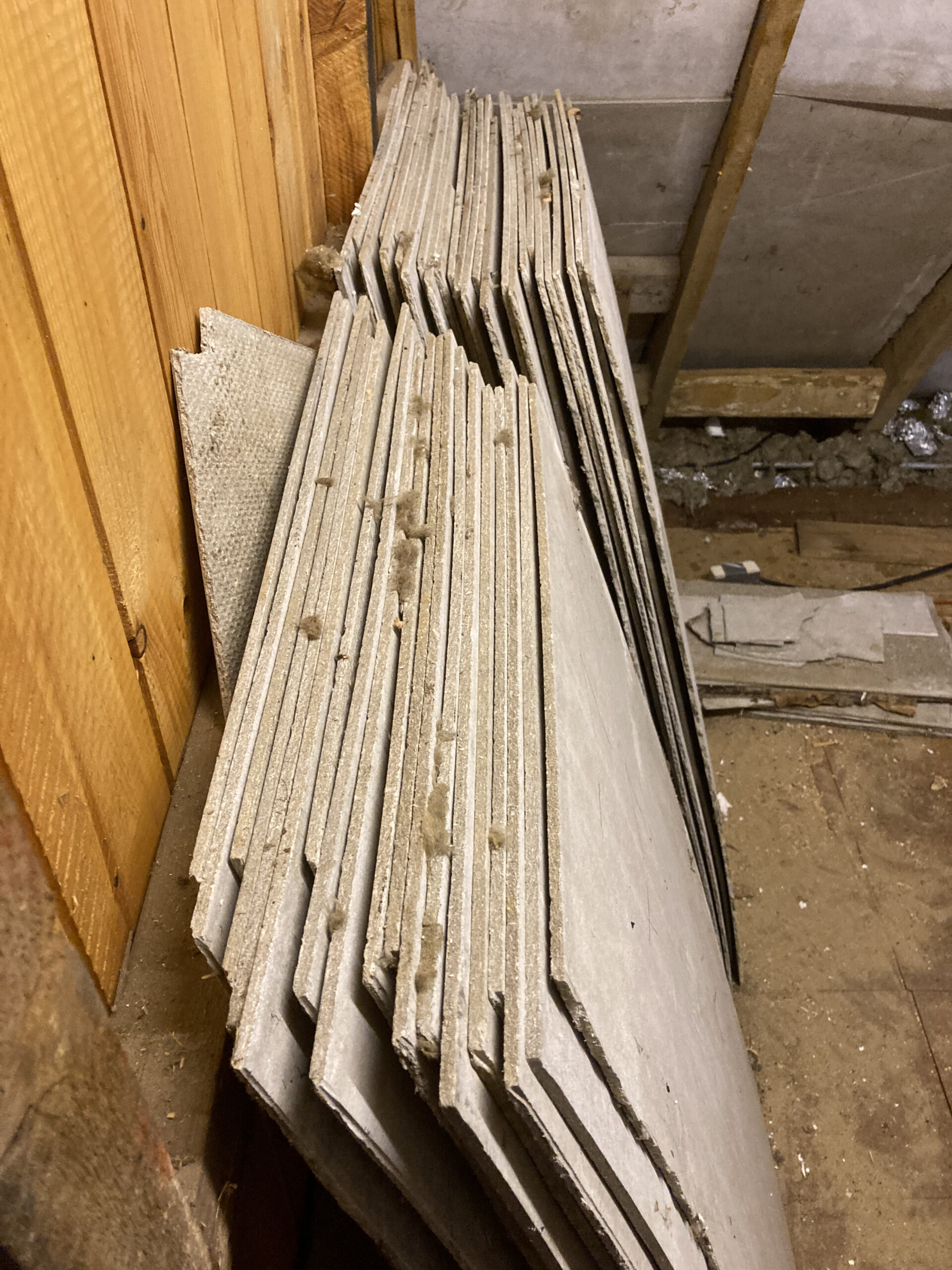 plates ready to be stored in the garage